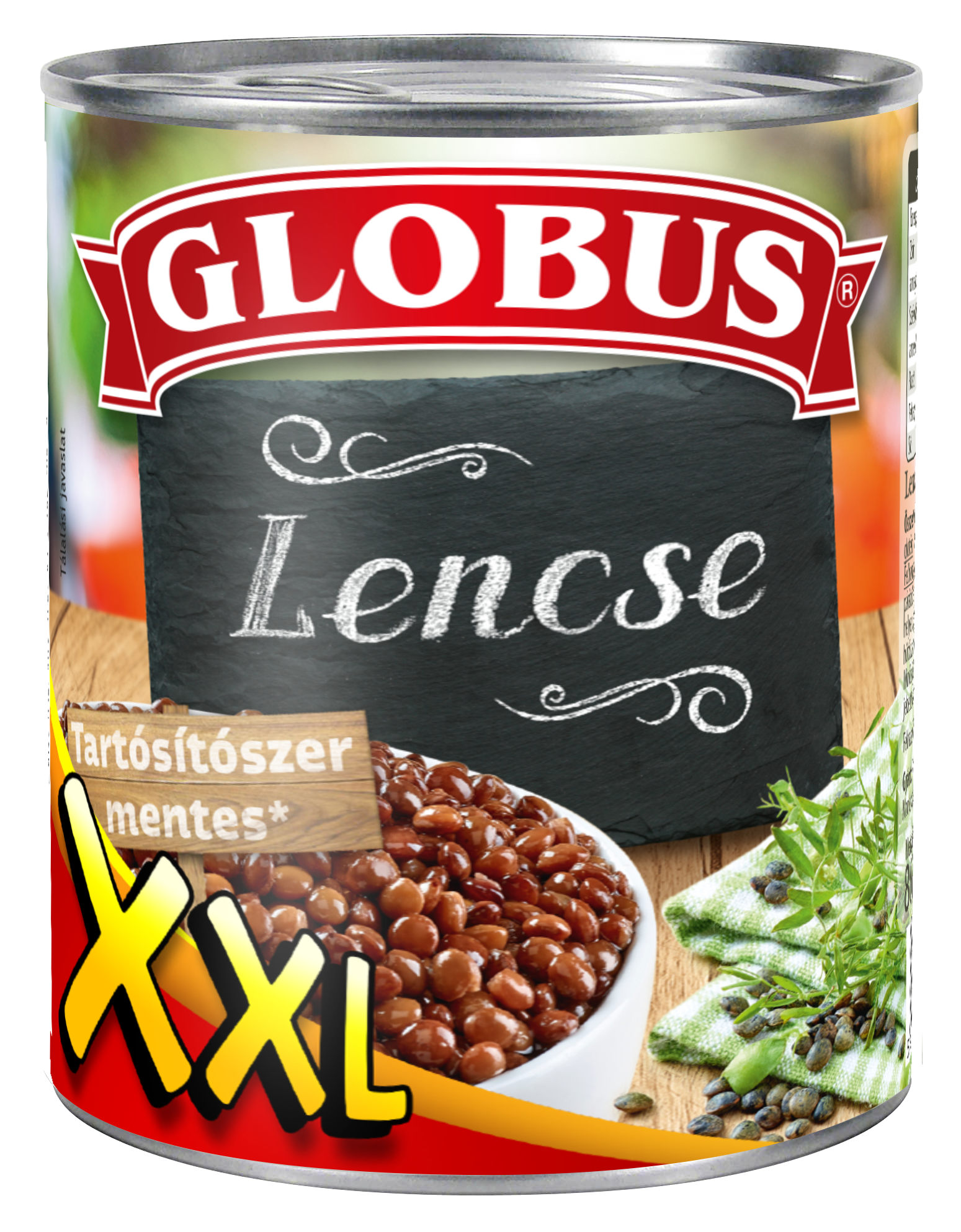 GLOBUS Lencse 800g/530g